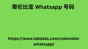 哥伦比亚 Whatsapp 号码