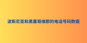 波斯尼亚和黑塞哥维那的电话号码数据